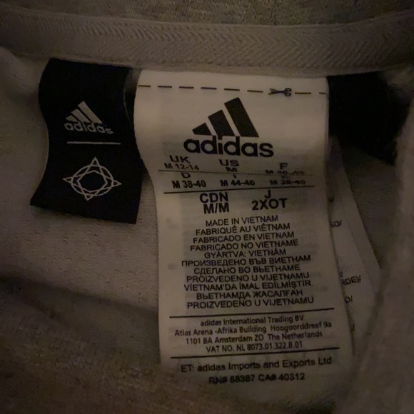 RARE Adidas grey mock neck long sleeve sweatshirt - Picture 3 of 4
